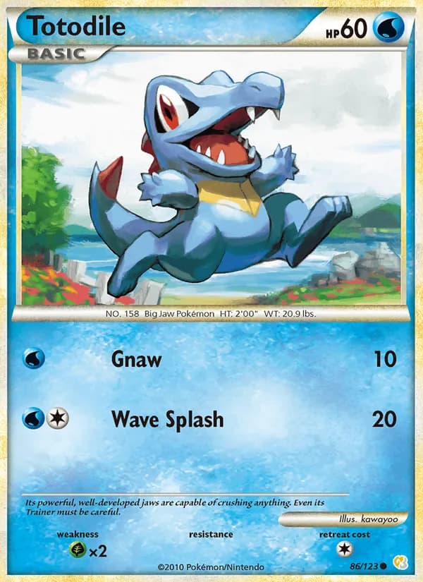 Totodile, catalogue front