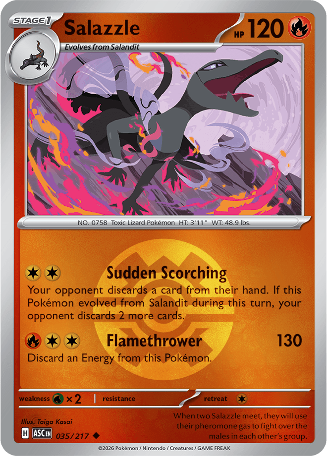 Salazzle, catalogue front