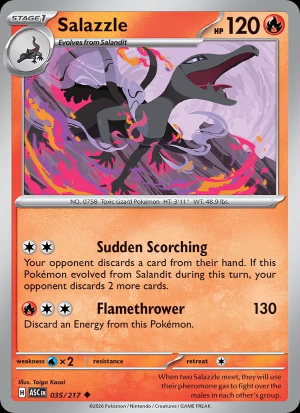 Salazzle, catalogue front