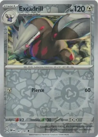 Excadrill, catalogue front