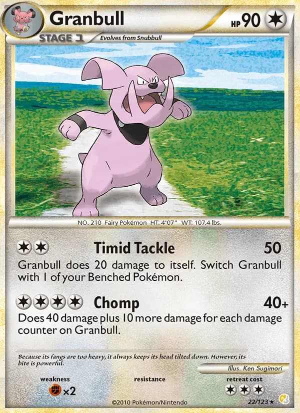 Granbull, catalogue front