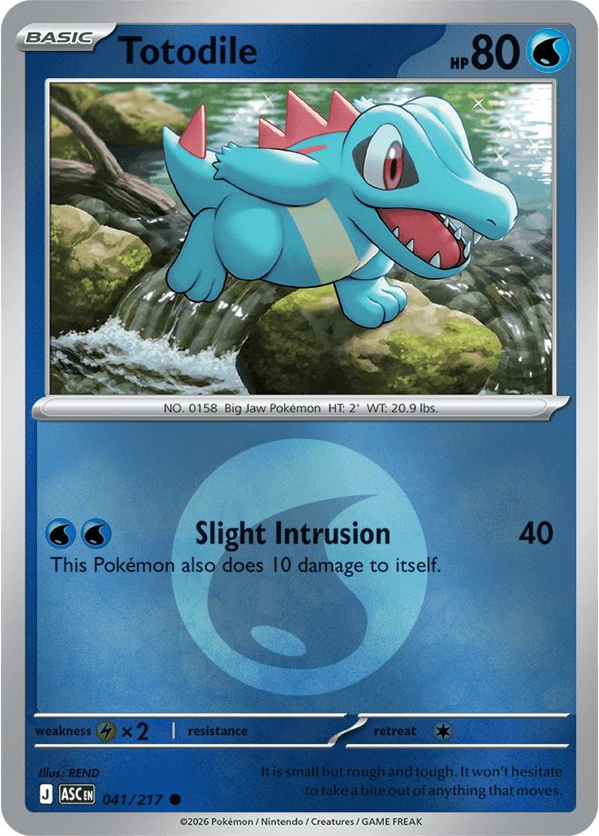 Totodile, catalogue front