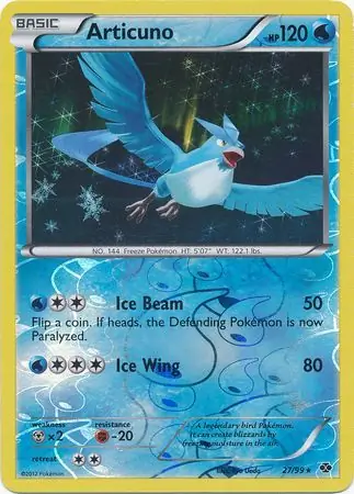 Articuno, catalogue front
