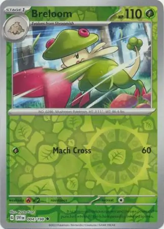 Breloom, catalogue front