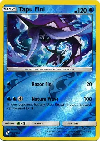 Tapu Fini, catalogue front