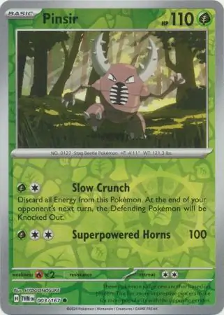 Pinsir, catalogue front
