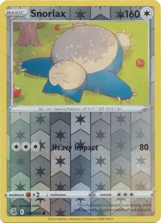 Snorlax, catalogue front