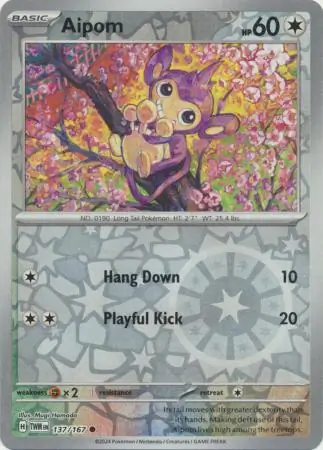 Aipom, catalogue front