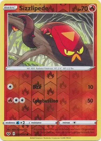Sizzlipede, catalogue front