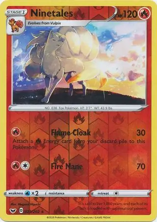 Ninetales, catalogue front