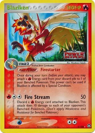 Blaziken, catalogue front