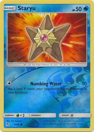 Staryu, catalogue front