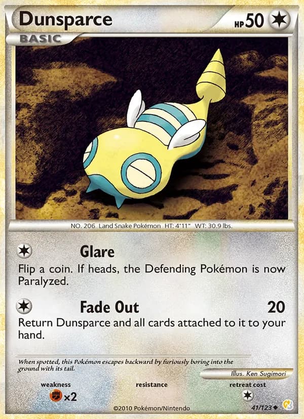 Dunsparce, catalogue front