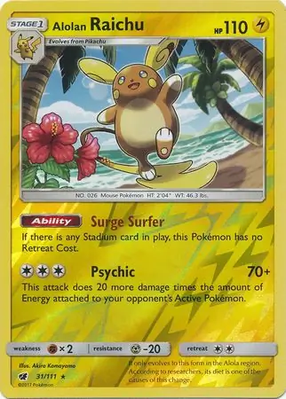 Alolan Raichu, catalogue front