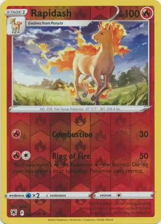Rapidash, catalogue front