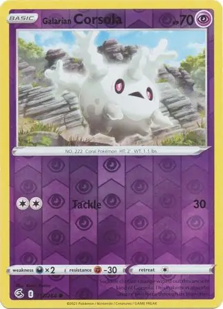 Galarian Corsola, catalogue front