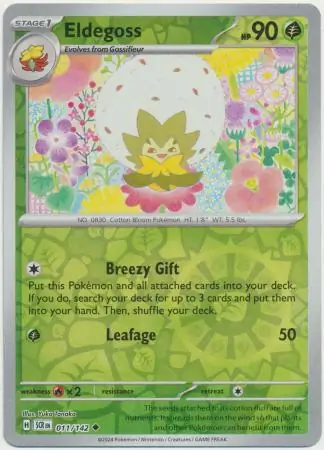 Eldegoss, catalogue front