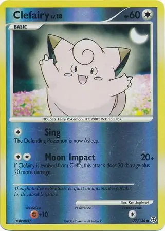 Clefairy, catalogue front