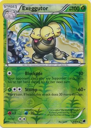 Exeggutor, catalogue front