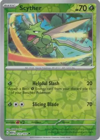 Scyther, catalogue front