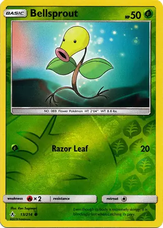 Bellsprout, catalogue front
