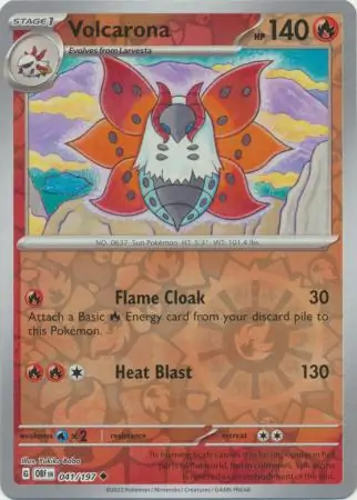 Volcarona, catalogue front