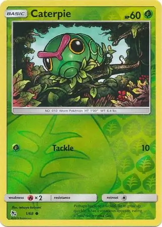 Caterpie, catalogue front