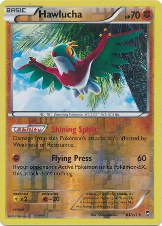Hawlucha, catalogue front