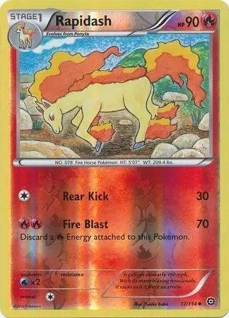Rapidash, catalogue front