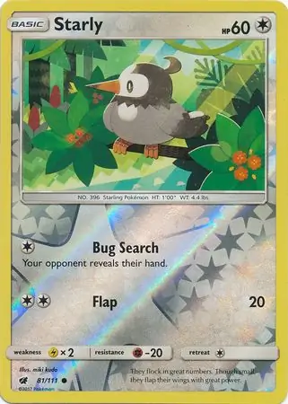 Starly, catalogue front