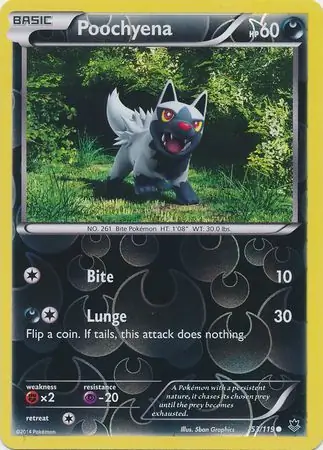 Poochyena, catalogue front