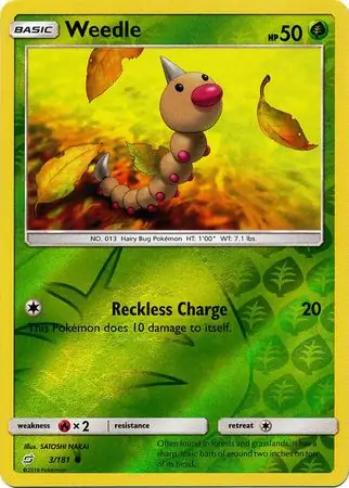 Weedle, catalogue front