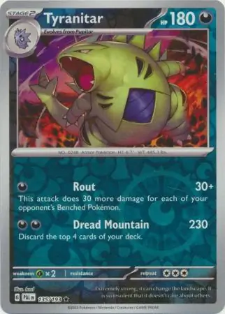 Tyranitar, catalogue front