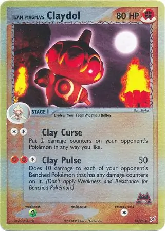 Team Magma's Claydol, catalogue front