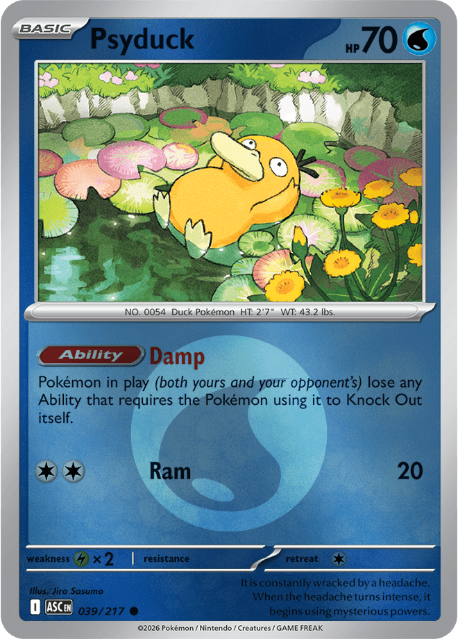 Psyduck, catalogue front
