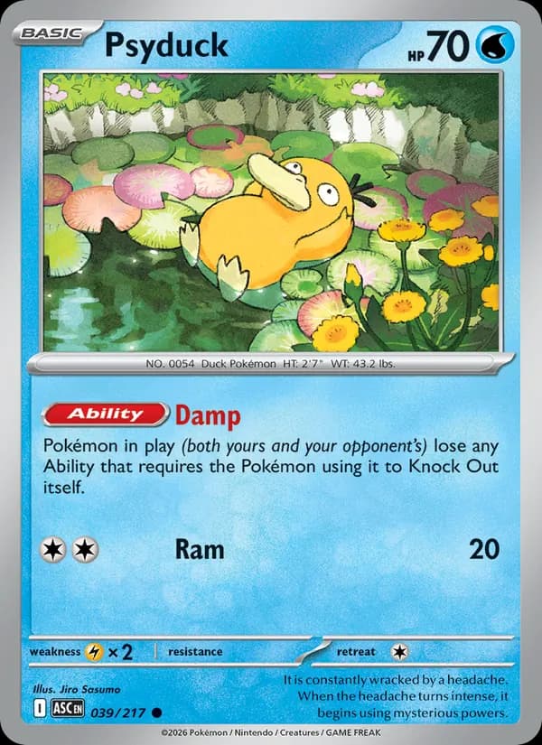 Psyduck, catalogue front