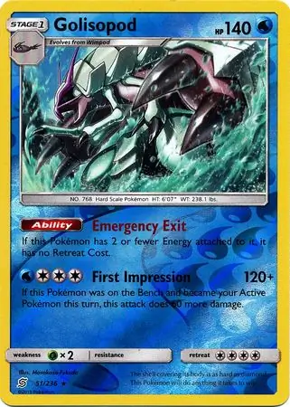 Golisopod, catalogue front