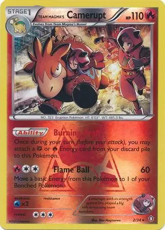 Team Magma's Camerupt, catalogue front
