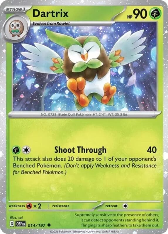 Dartrix, catalogue front