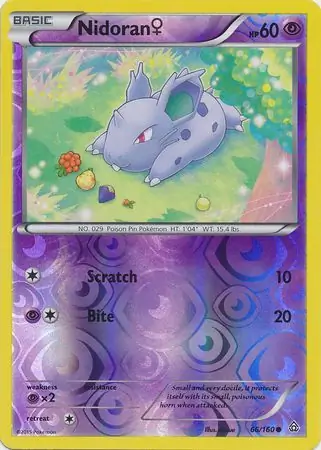 Nidoran♀, catalogue front
