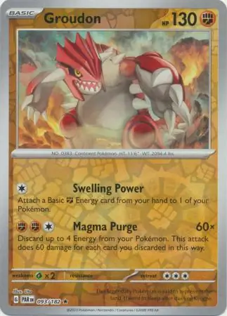 Groudon, catalogue front