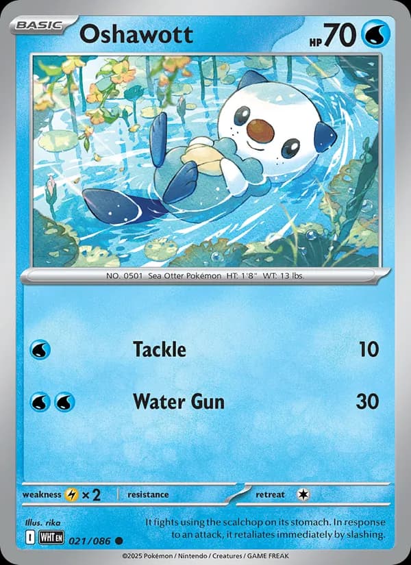 Oshawott, catalogue front