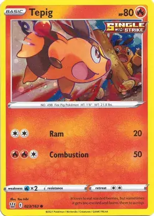 Tepig, catalogue front