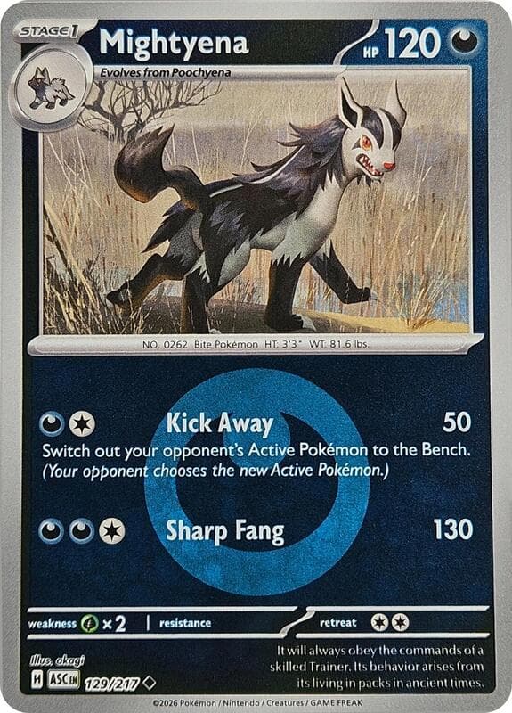 Mightyena, catalogue front