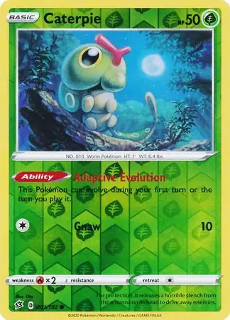Caterpie, catalogue front