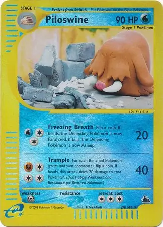 Piloswine, catalogue front