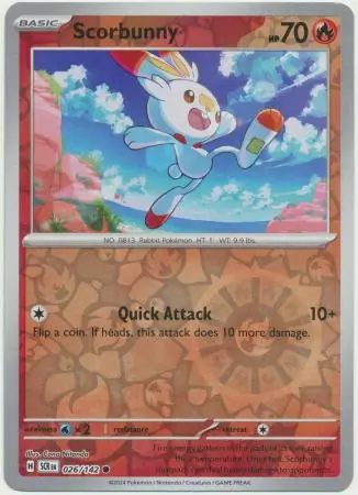 Scorbunny, catalogue front