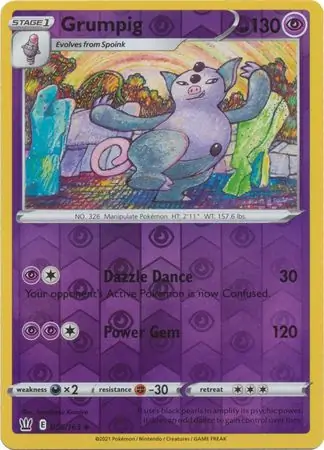 Grumpig, catalogue front