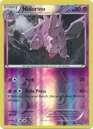 Nidorino, catalogue front
