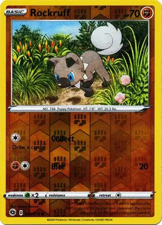 Rockruff, catalogue front